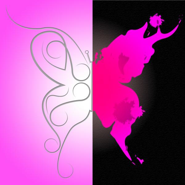 Pattern Background Represents Patterned Abstract And Butterfly