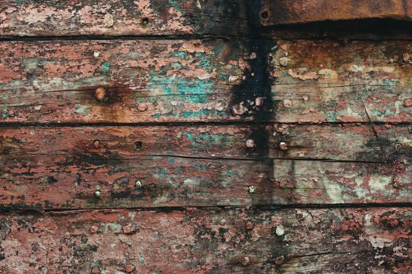Peeled Paint on Gritty Wood Texture