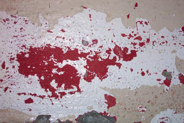 Peeling pain on wallwall, concrete, ston
