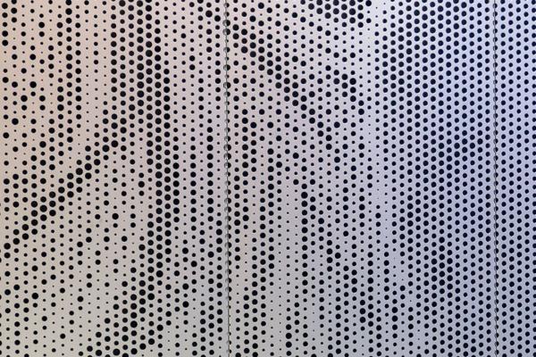 Perforated metal surface