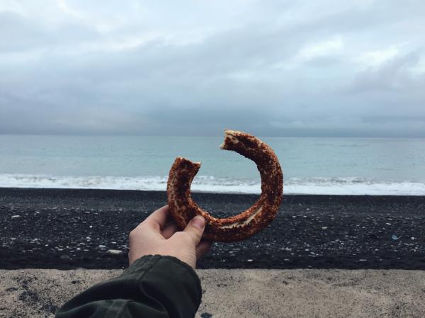 Person Holding Donut