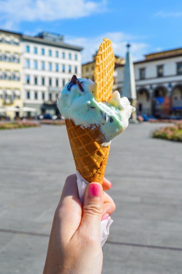 Person Holding Ice Cream
