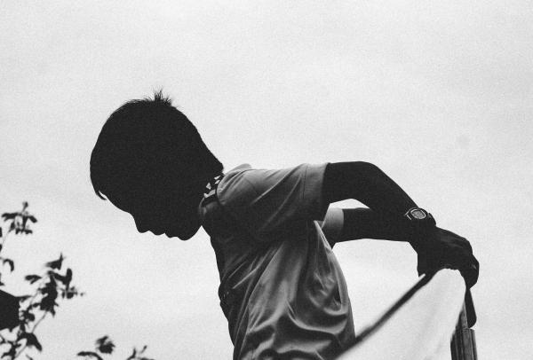 Person in White T-shirt