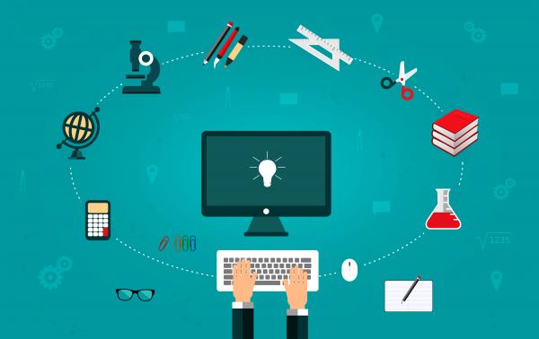 Person studying and learning - Knowledge concept