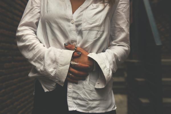 Person Wearing White Dress Shirt