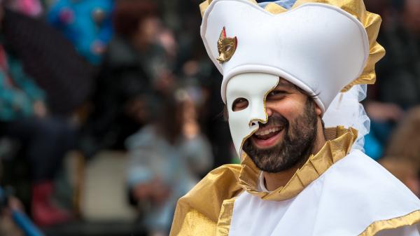 Photo of Person Wearing Phantom of the Opera Mask