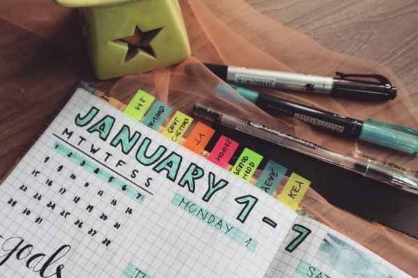 Photo of Planner and Writing Materials
