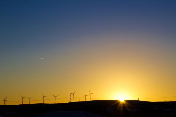 Photo of Windmill during Sunset