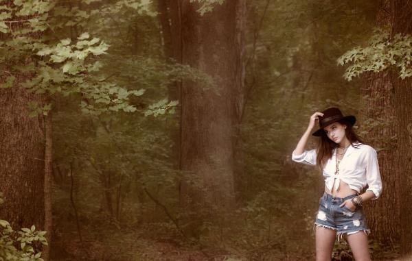 Photo of Woman Near Forest