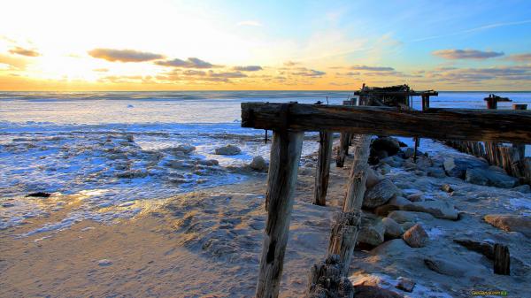 Pier in Winter