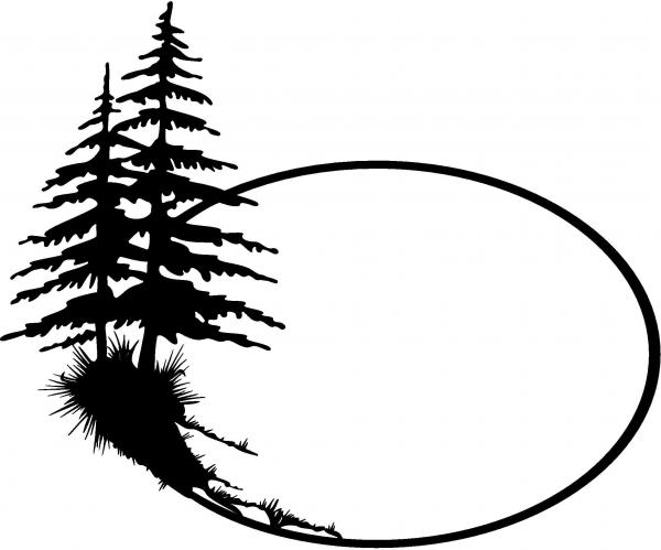 Pine cone silhuette