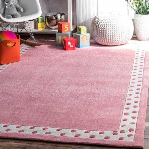 Pink dotted floor