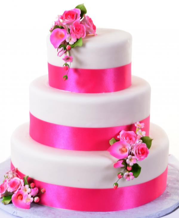 pink pastry cake