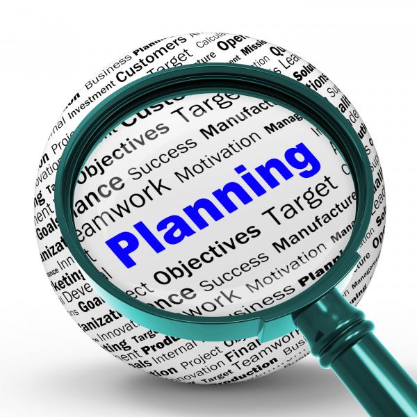Planning Magnifier Definition Means Mission Planning Or Objectives