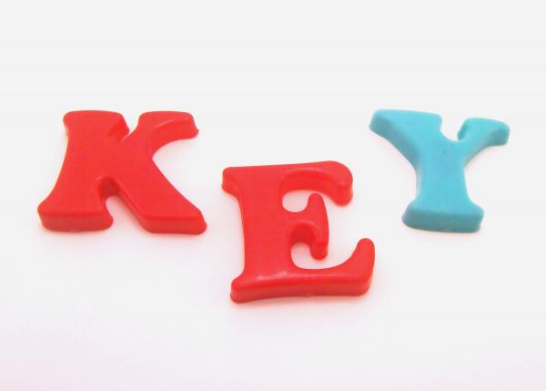Plastic letters - Key