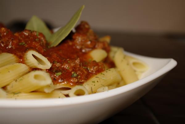 Plate of penne