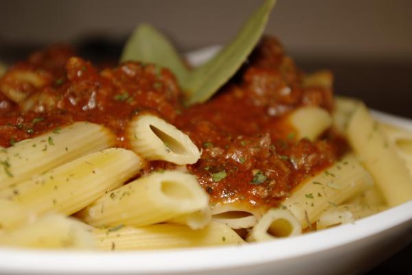 Plate of penne