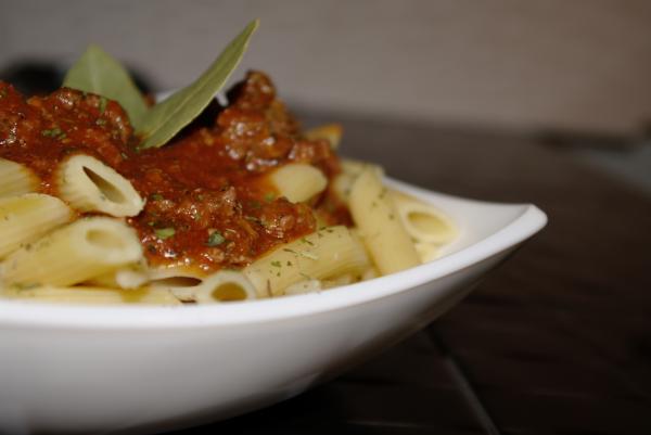 Plate of penne
