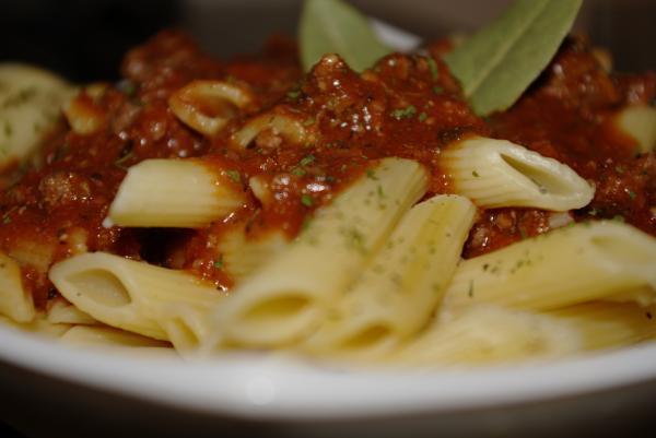 Plate of penne