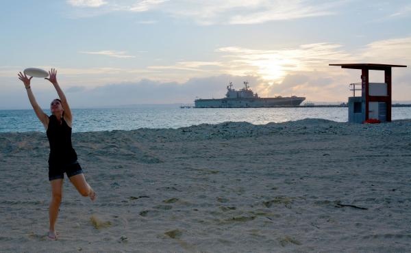 Playing on the Beach