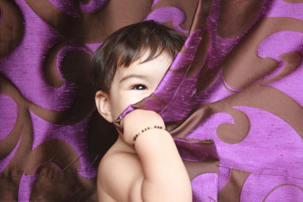 Playing with the curtain