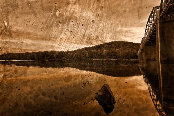 Point of Rocks - Sepia Grunge