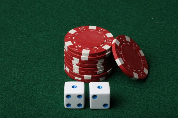 Poker chips and Dice