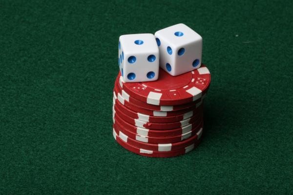 Poker chips and Dice