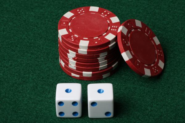 Poker chips and Dice