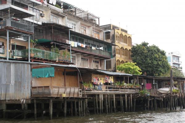 Polluted Thai canal