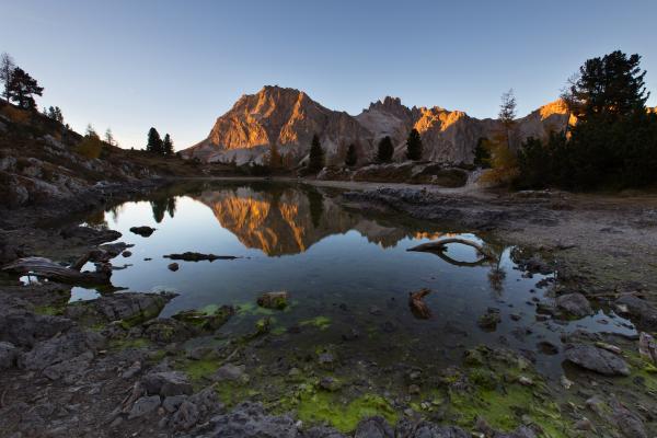 Pond Near a Mountain