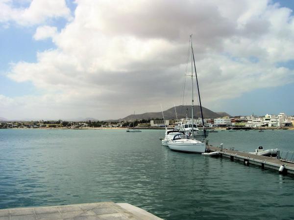 Port in Fuerteventura in The Canary Isla