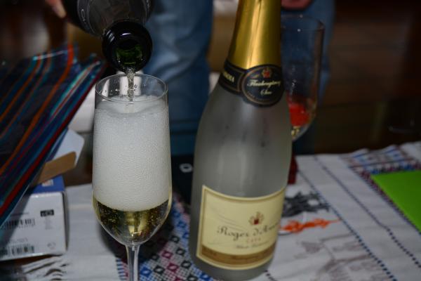 Pouring Champagne