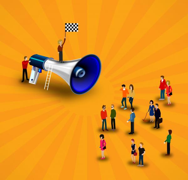 Promotion and marketing concept
