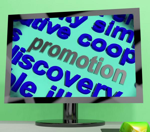 Promotion Word Means Advertising Campaign Or Special Deal