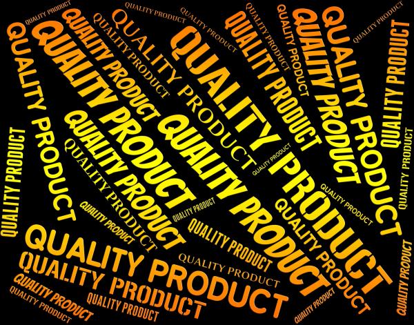 Quality Product Indicates Stocks Shop And Words