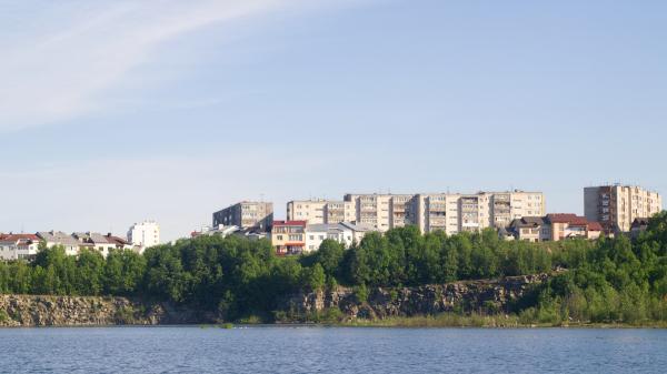 Quarry lake buildings