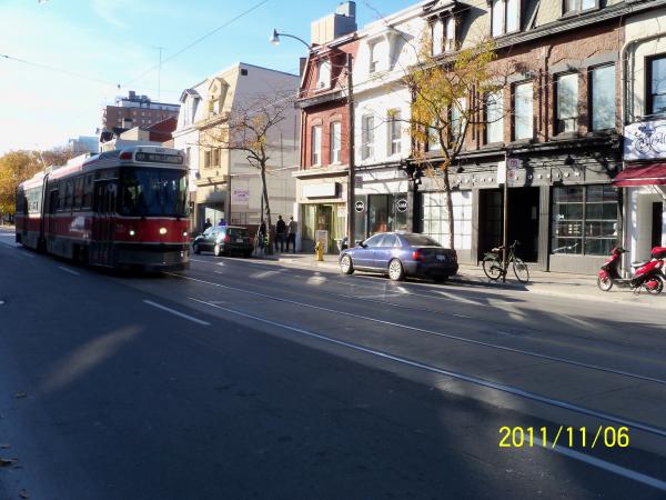 Queen between Berkeley and Parliament streets