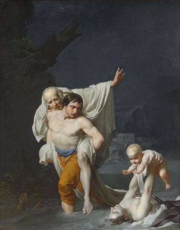 "Le Déluge", Jean-Baptiste Regnault, 1798. Musée du Louvre.