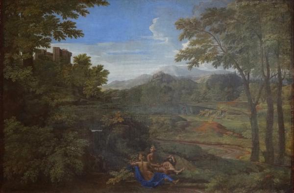 "Paysage aux deux nymphes", Nicolas Poussin. Musée Condé, Chantilly.