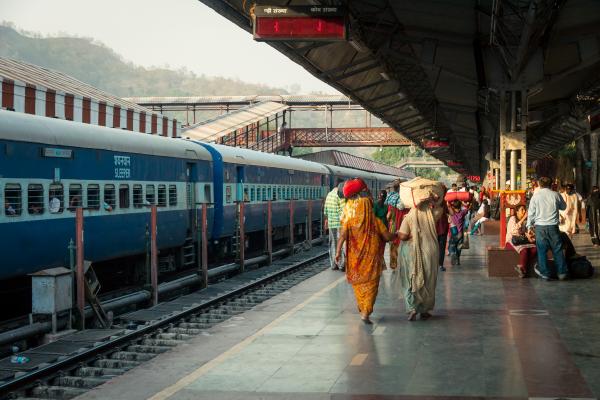 railway station scene