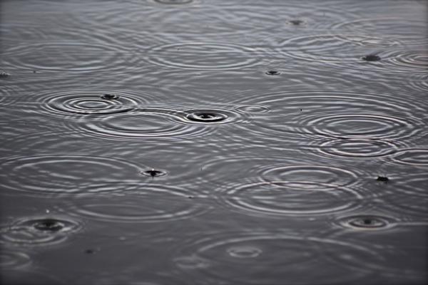 Rain On Pond