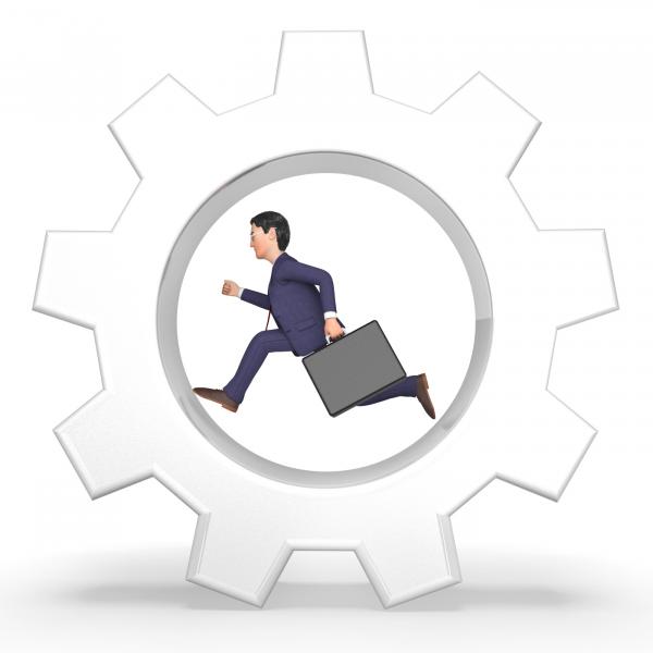 Rat Race Represents Mind Numbing And Businessman 3d Rendering