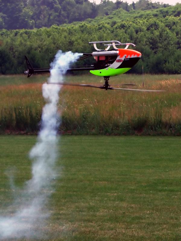 rc helicopter in flight