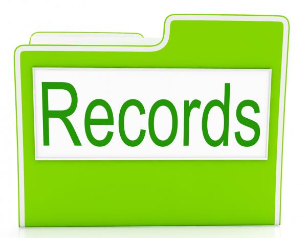 Records File Indicates Folders Business And Archive