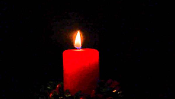 Red candle flame