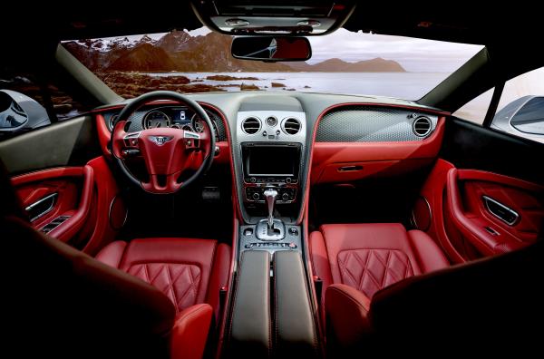 Red Car in Bus