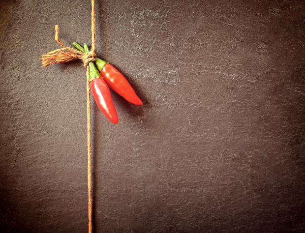 Red Chilli Peppers on a String