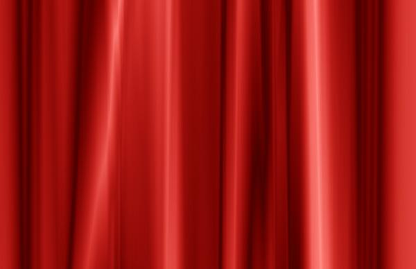 Red curtain fabric texture