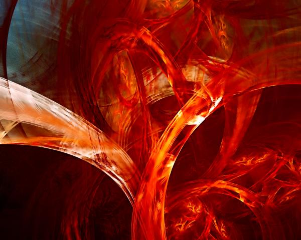 Red Fractal Background
